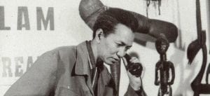 Photo of Wifredo Lam in his Havana Studio, circa 1955
