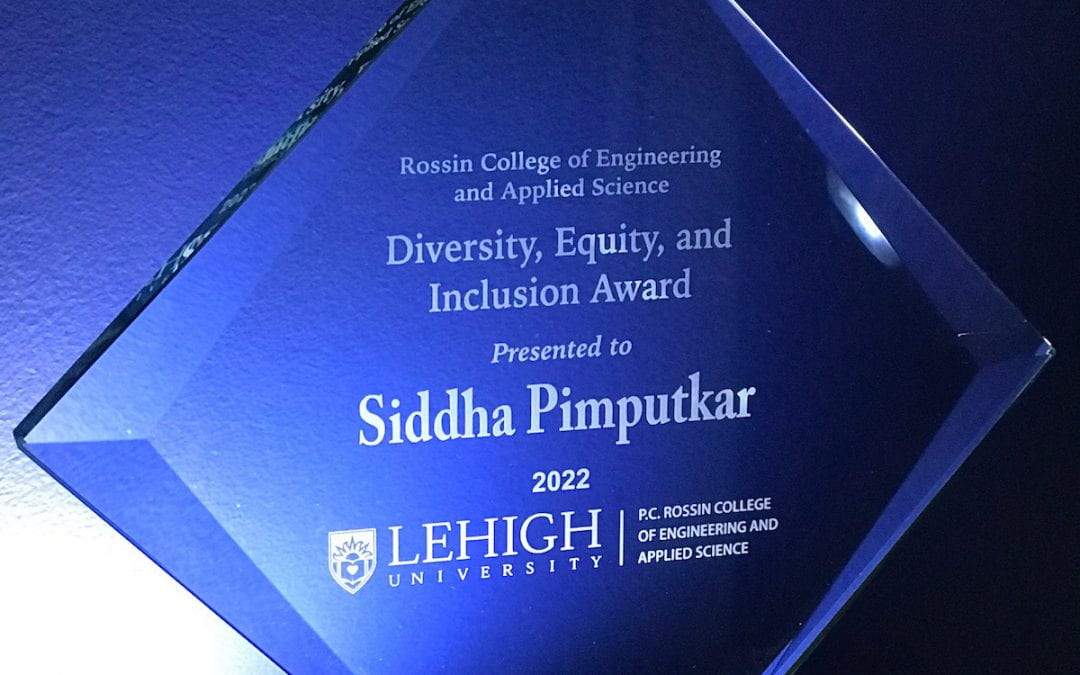 Siddha awarded DEI Award