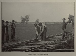 Illustrated Version (SC PHOTO 0001 8- Bending Rails with Aid of Horse)