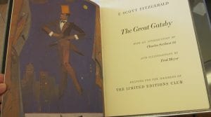 Frontispiece and title page from the Limited Editions Club The Great Gatsby