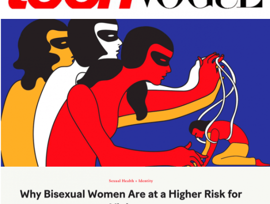 Dr. Johnson and MaryBeth's research on bisexual women and violence featured in Teen Vogue